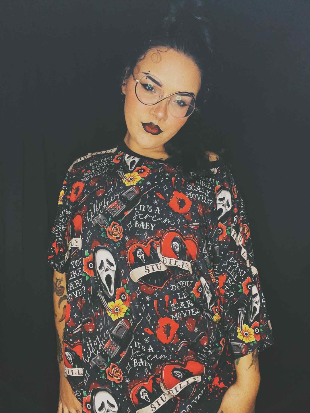 Ready to ship - KIDS SCREAM + Do you like Scary Movies Long Boxy Tshirt! Adult + Kiddos! STU + BILLY! Spooky Halloween!