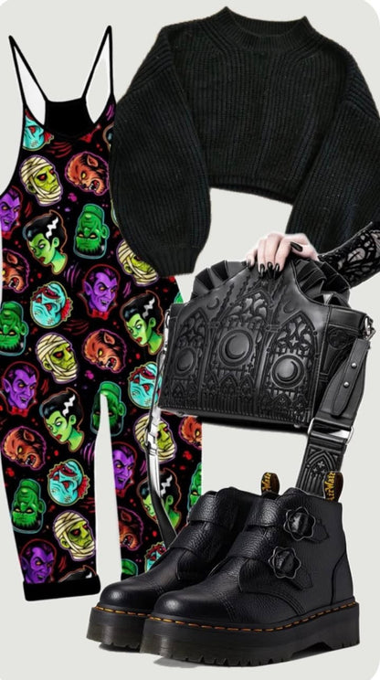 Kids + Adult:  Epic Monsters 2.0 BamBOO Adult Overalls! Mythical Favorites!