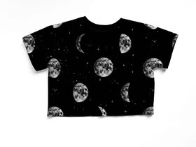 Adult Bamboo BOXY Not Just a Phase Moon Tshirt! Oversized + Comfy! Witchy Boxy T! NOT CROPPED.