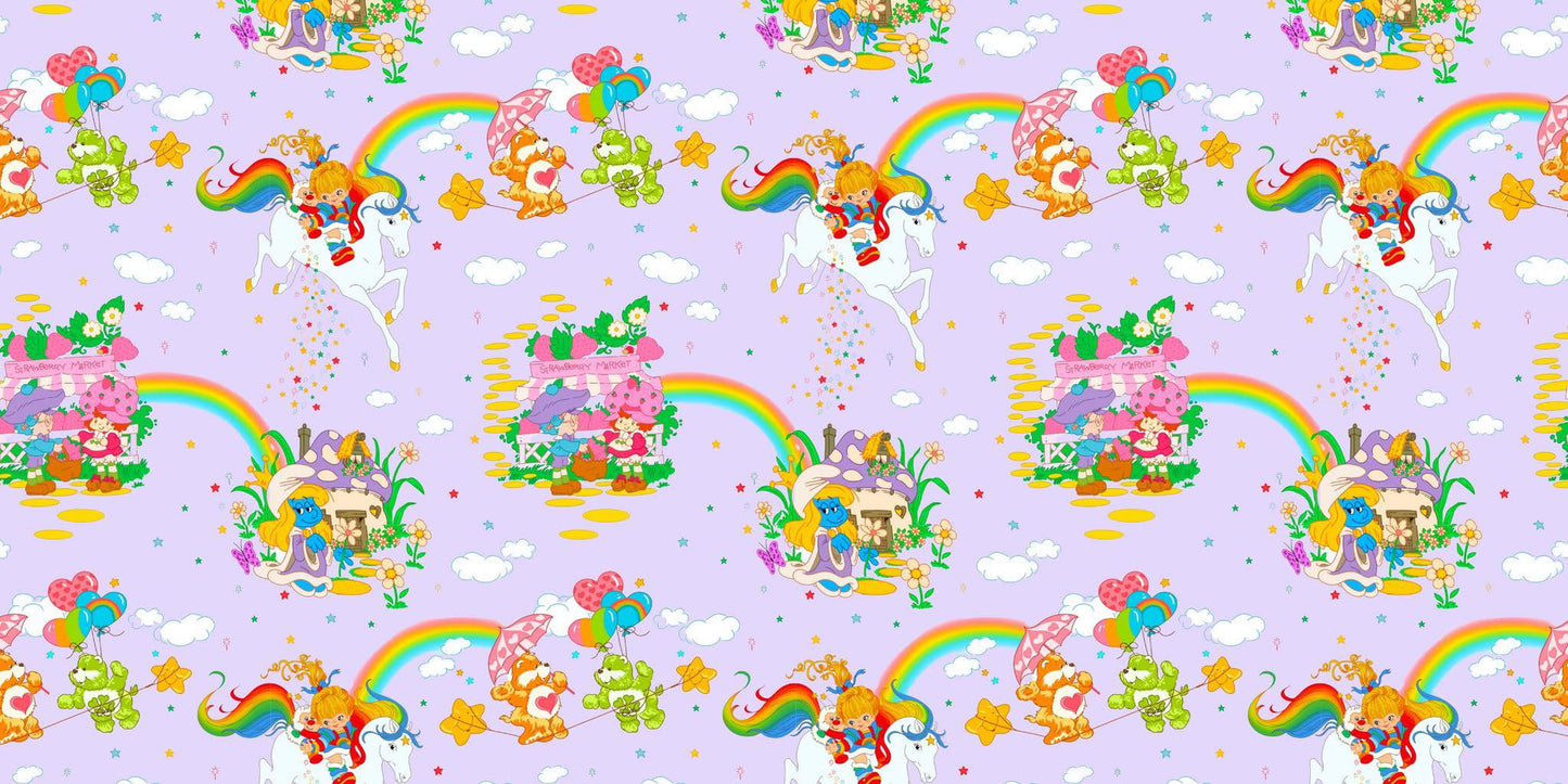 1980s Characters New Bamboo Fitted SHEETS!! Moments from childhood! Unicorns, Pastel, Cute Bears! Smurfffs