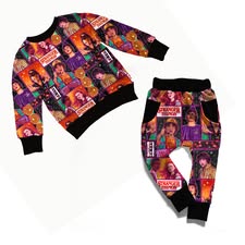 Ready to ship! Kids Two Piece Retro Kids Stranger 80s Jogger Set! Comfy and Oversized!