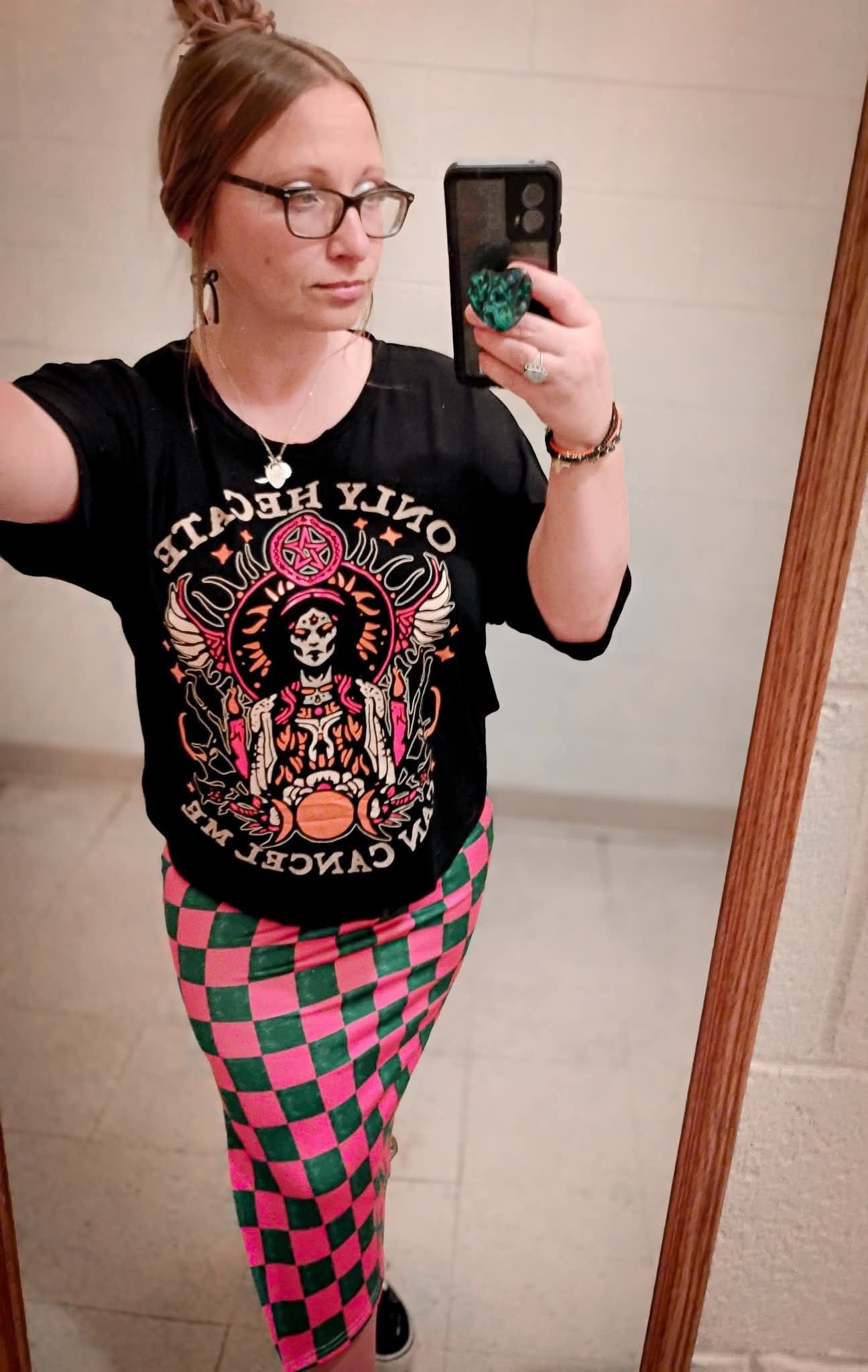 Adult--Magical Cream Cottagecore Spooky Spring Bamboo Boxy Shirt! Goth + Witchy Frogs, Skulls! Ostara Boxy