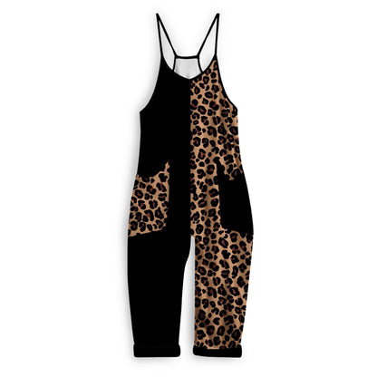 Ready to Ship -Kids + Adult: Animal Print + Black Retro y2K BamBOO Overalls! Magic Horror Nights
