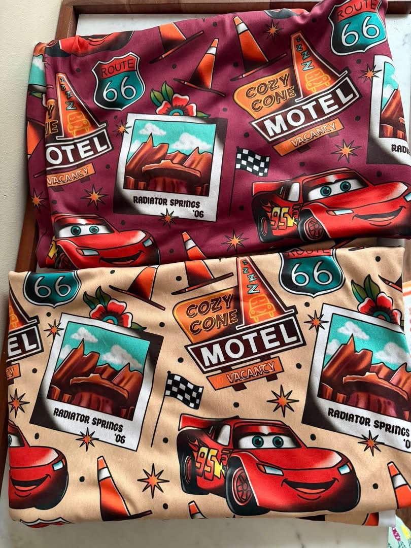 Ready to Ship! Kids- Lightning Cars Fast Carsss Bamboo Shortie Set! McQueen! Not So SCARY!