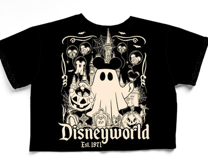 Ready to Ship! Kids + Adult-- Spooky Not So Scary Mouse Ghost Boxy Shirt!~ Magical Ghosts! Pumpkins!