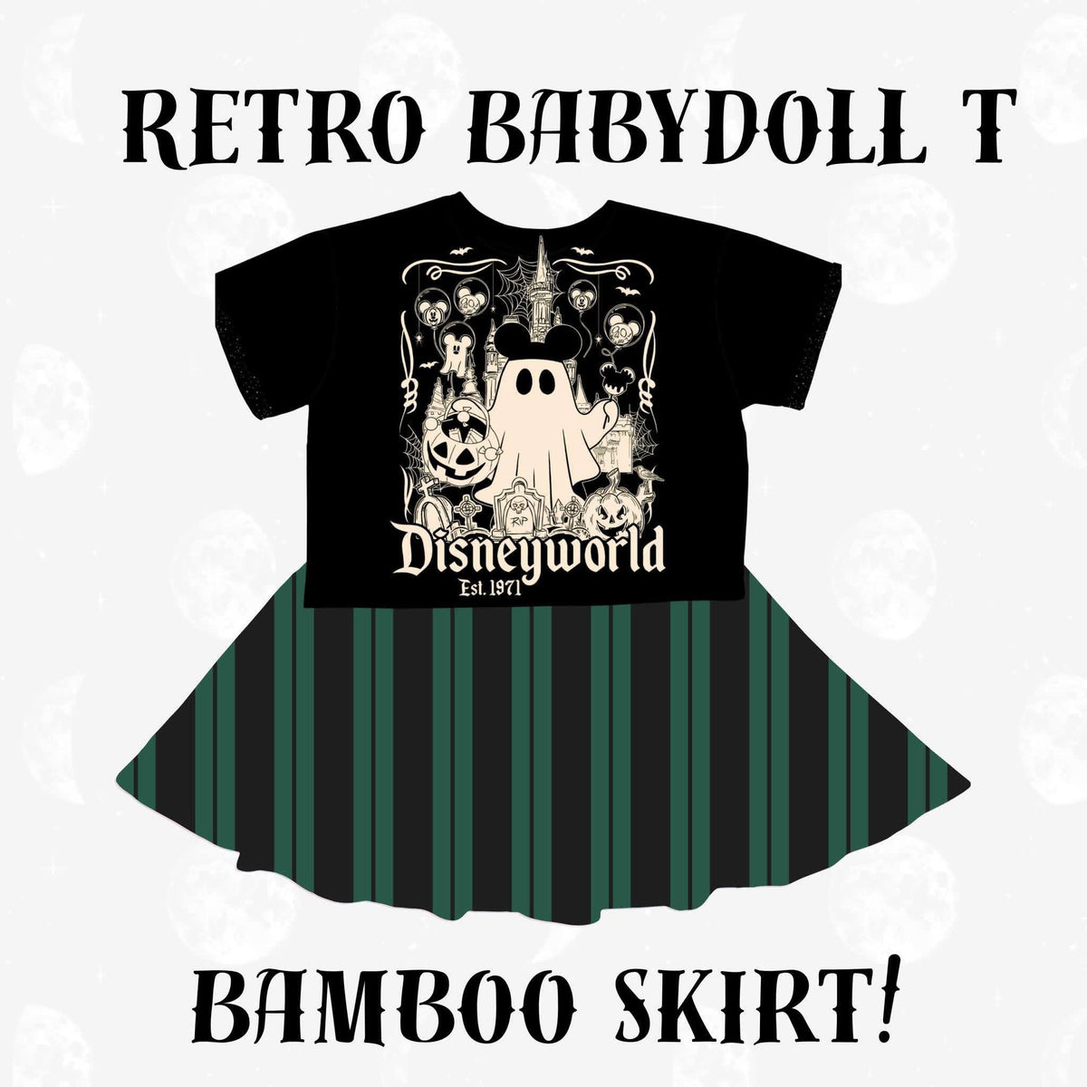 Ready to Ship! Kids + Adult-- Spooky Not So Scary Mouse Ghost Boxy Shirt!~ Magical Ghosts! Pumpkins!