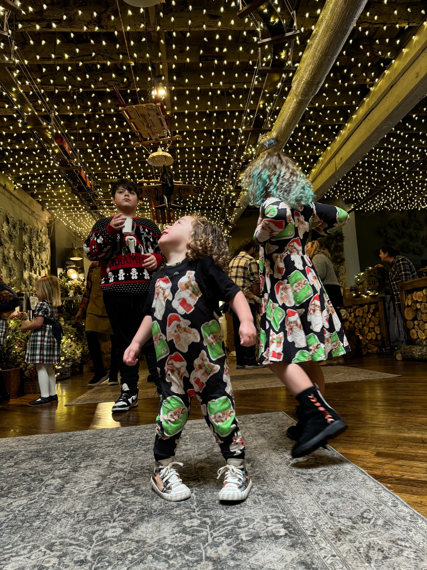 Ready to Ship --DEADSTOCK! Christmas Gremlin Spooky Overalls!