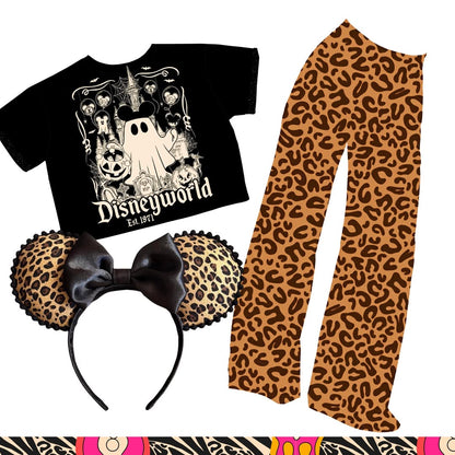 Adult:  Solid Animal Print Wide Leg Bamboo Retrocore Pants! 3 Inseam lengths! Basics!
