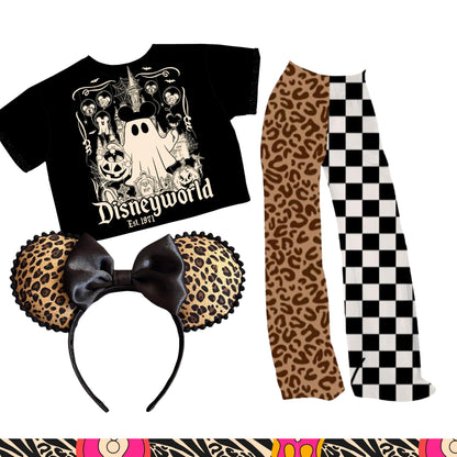 Adult: Y2k Animal Print + Check New Summercore basics Wide leg Pattern Mixing Bamboo Pants!