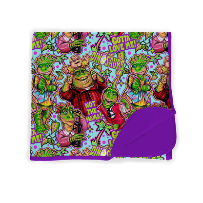 90s Nostalgia NOT THE MAMA retrocore Dino Bamboo Blanket!