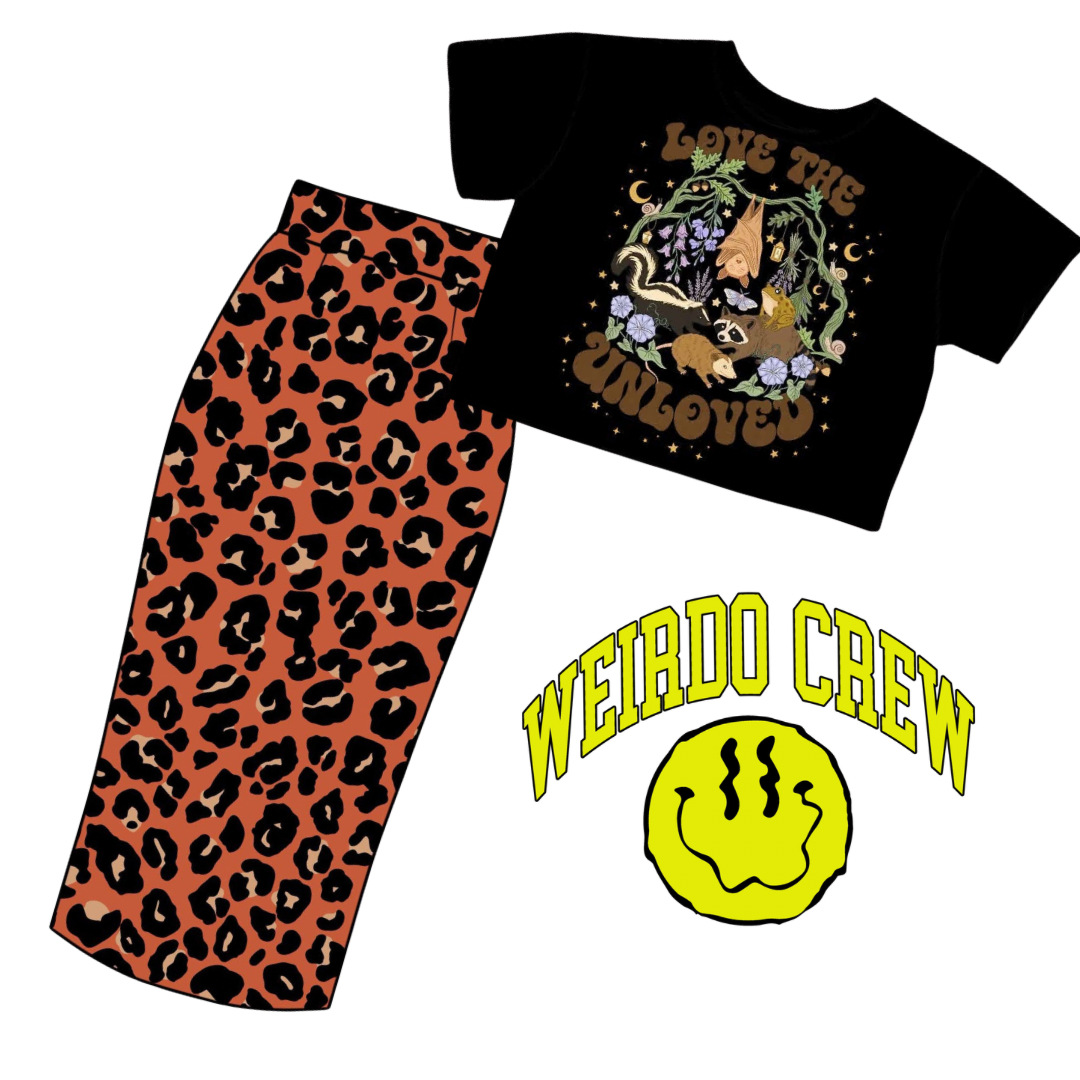 Kids + Adult Love the Unloved Wildlife Opossums, Bats + More Bamboo Boxy Shirt!