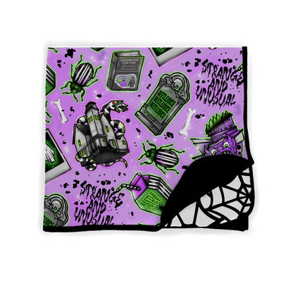 Strange + Unusual Beetle Sandworm Quilted 2.5 Tog Bamboo Blanket! 3 Sizes! Bat Shaped Mini, Toddler, Adult!