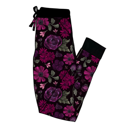 ADULT Magical Floral Bamboo Joggers! 1990s Moody!