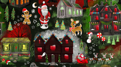 Creepmas Village Festive Witchy Bamboo Two Piece! Matching Family- Salem- Nola- Forest Witch! Retro Christmas