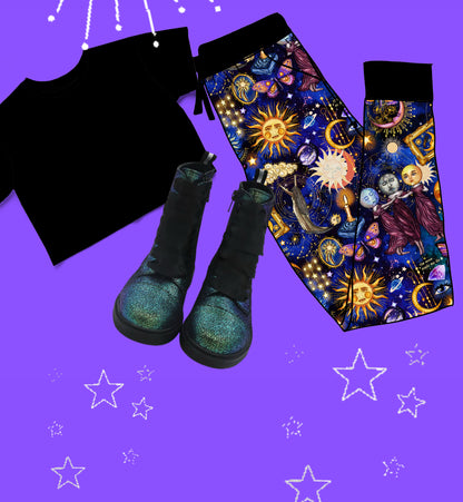 Ready to Ship! Adult-- 1990s Whimsigoth Celestial Modern Bamboo joggers! Practically Magic Witchcore!