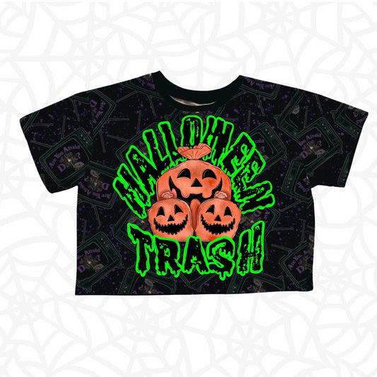 Adult Halloween Trash 90s Retro Nostalgiacore Bamboo Boxy Shirt!