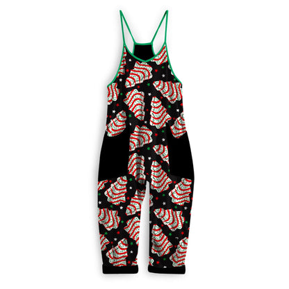 Adults + Kids Christmas Tree Cakes Holiday Festive Overalls! Nostalgiacore!