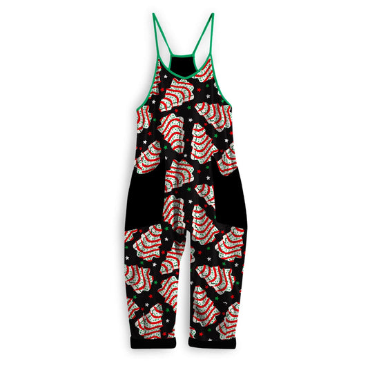Adults + Kids Christmas Tree Cakes Holiday Festive Overalls! Nostalgiacore!