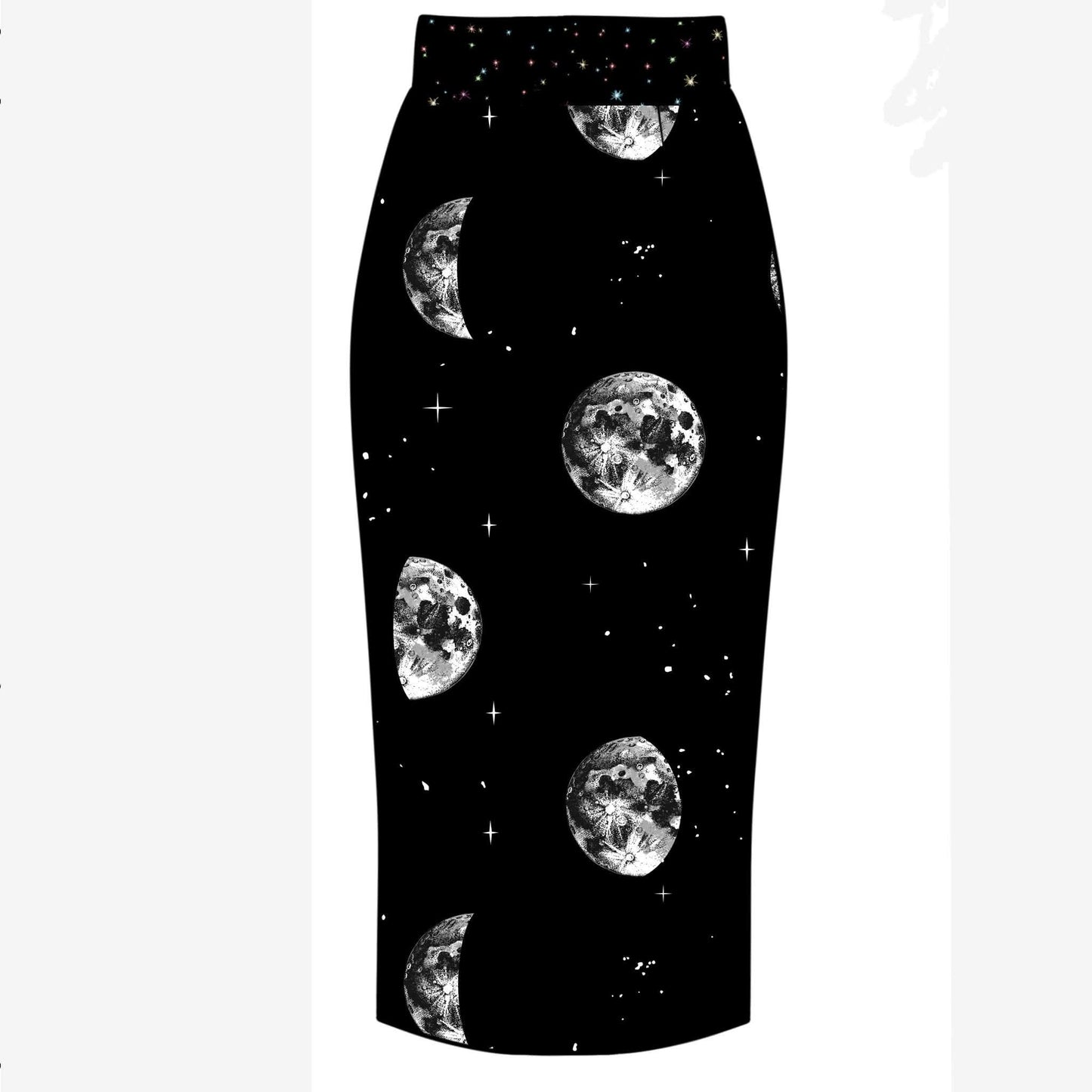 Adult-  NEW ITEM Bamboo Moons + Star Band Midi Shirt! Comfy + Stretchy! WItchy Moons + Stars