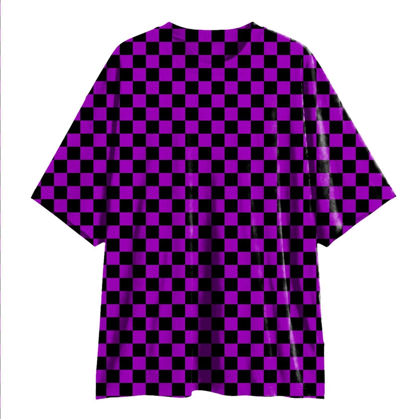 Kids + Adult: NEW Bikers + Oversized Lounge Shirt Set! Purple Check! Longer Shirt + Cotton/Bamboo Biker set!