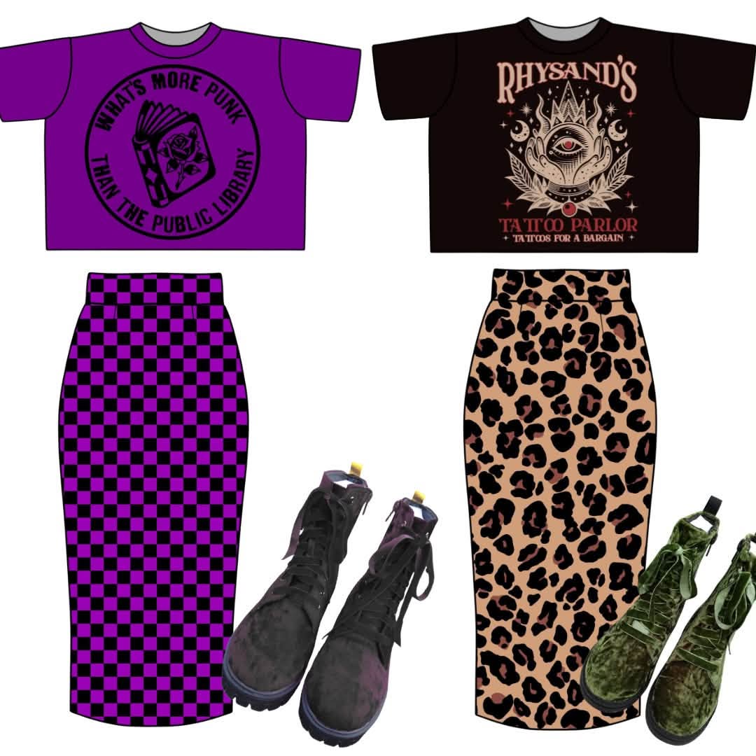 Kids + Adult Rhysand's Tattoo Parlor Black Bamboo Boxy Shirt! Bookish Boxy!