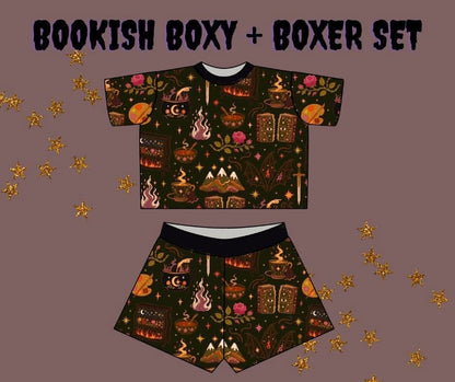 Adult ACo TAR Bamboo Boxer Shorts! Moody Jewel Tones! Snuggle up with Book!