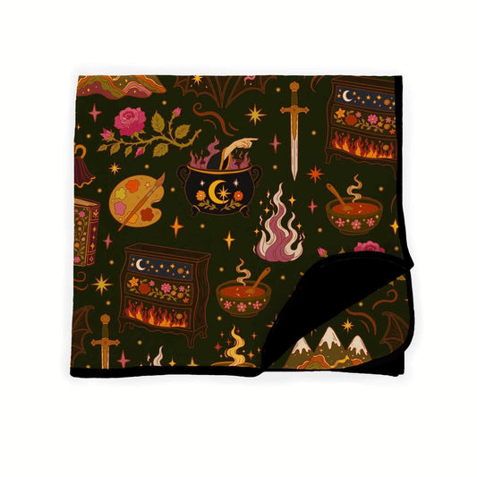 The Bookish Blankets! AC O TAR Moody Gem Tones Bamboo Blanket!