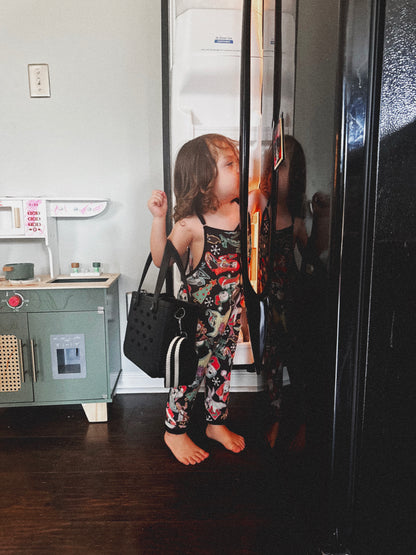 Ready To Ship -- Kids + Adult Oogs Grunge Green Check Spooky Christmas Bamboo Overalls! Pair with Nightmare Boxy! GREEN CHECK