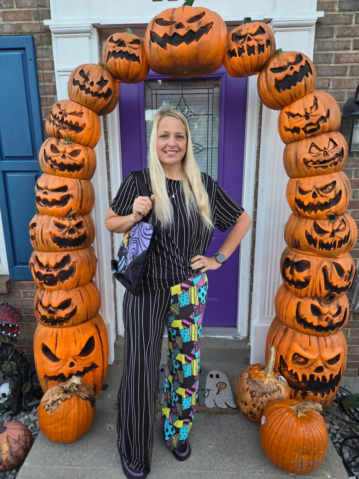 Adult: Goosybumps + Horrorland Spider Web Split Print Ghoulchella Pants! Wide Leg + 3 Inseams! Scary Stories!