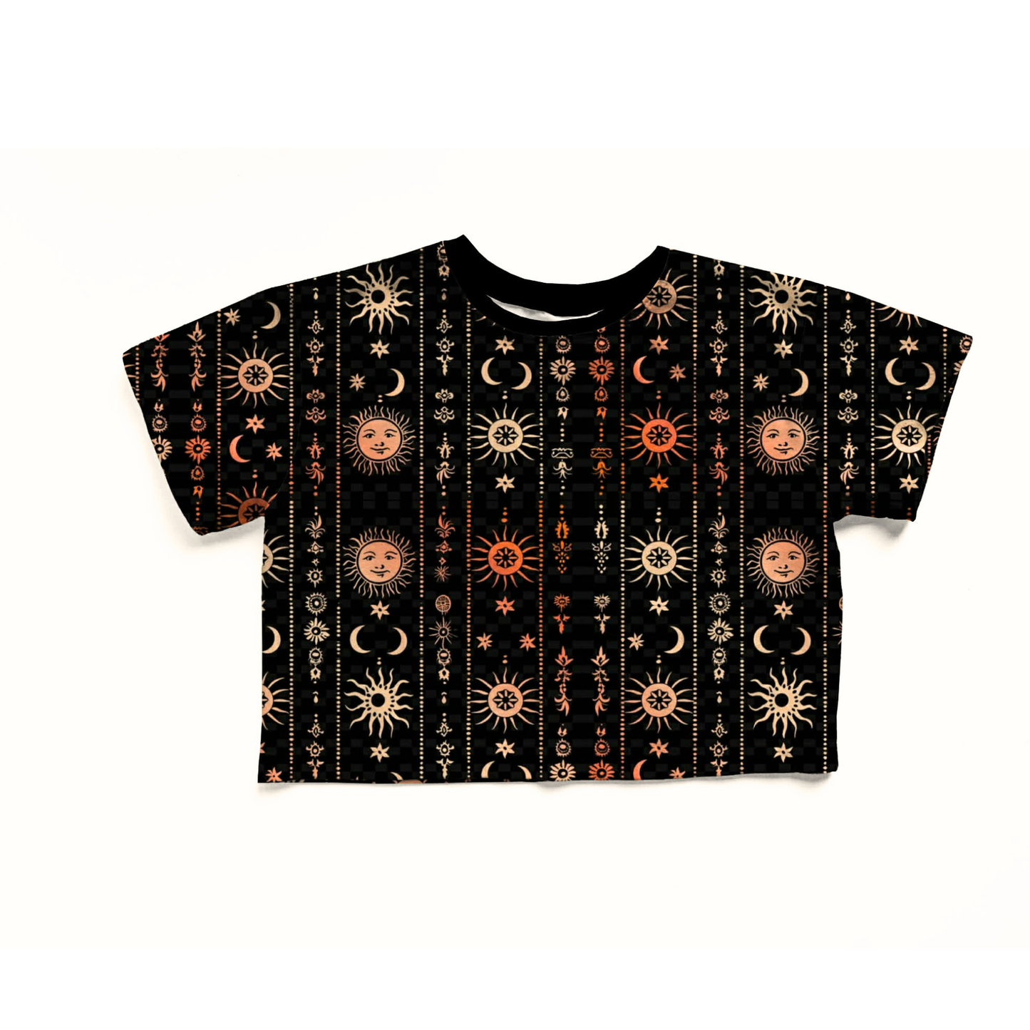Kids + Adult-- y2K celestial Bamboo Rust + Gold Bamboo Boxy shirt! Summertime Coverup! Oversized!