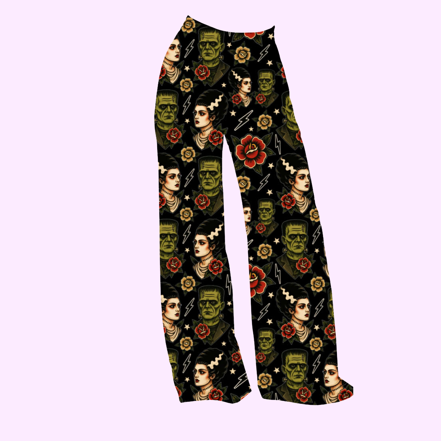Adult: Franken Spooky Bride Bamboo Solid Print PANTS! 3 Adult: Franken Spooky Bride Bamboo Solid Print PANTS! 3