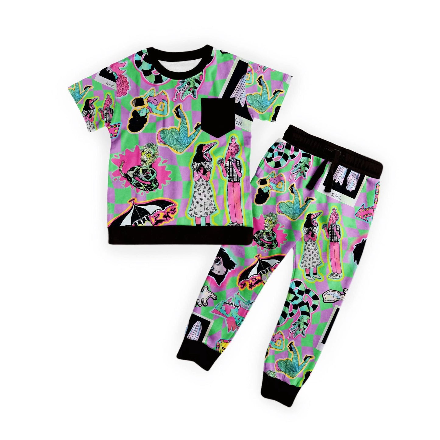 New 1980s Miss Argentina Pocket Tshirt + Jogger sets! Beetle and friends! Lydia ghost with the most! 2 piece sets