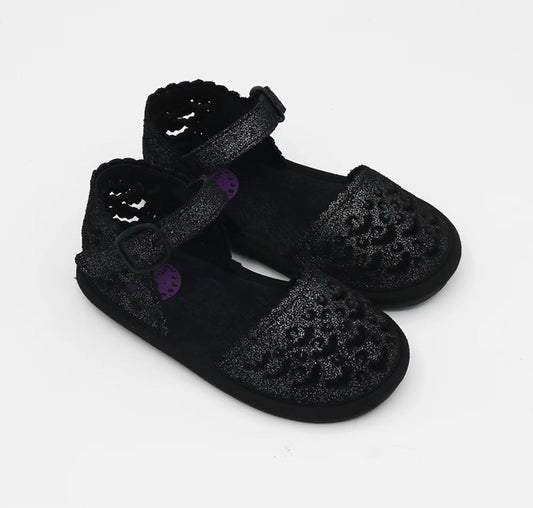 New Ready to Ship- Black Batty Summer Shimmer Goth Sandals! Bats + moons!