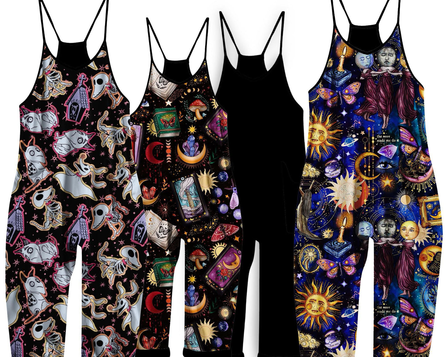 Kids + Adult:  A Little Ray of Pitch Black Bamboo Flowy and Comfy Overalls! Perfect Layering piece.