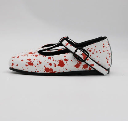 Ready to Ship! Blood Splatter Punk + Retro NOLA Tstrap! Vintage Horror!