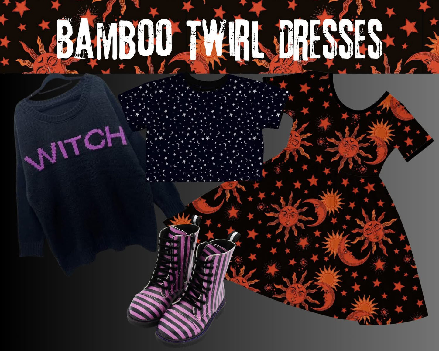 The  WITCH Cozy Oversized Chunky Knit Black + Purple Sweater