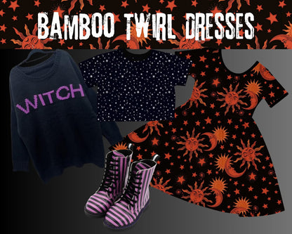 The  WITCH Cozy Oversized Chunky Knit Black + Purple Sweater