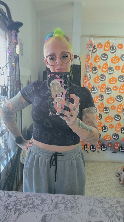 Ready to ship - Cropped Kids + Adult The NEW babydoll Taxidermy Insectcore 90s Layering tshirts! Bamboo + Magical +