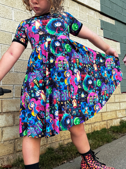 Ready to Ship -Kids -Up Purple Love + Adventure Story Bamboo Twirl Dress! ! Happiest place on earth! Up Twirl! Not So SCARY!