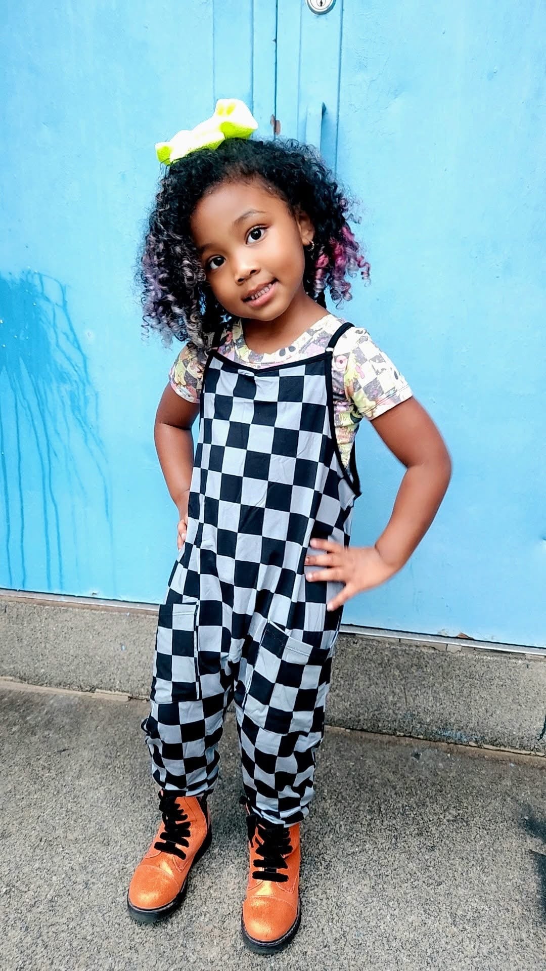 Kids: Its a Kpop rainbow demon hunters bamboo Overalls! Fav characters! huntrixxxx