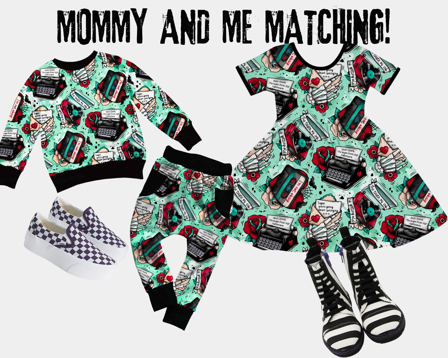 Kids + Adult- Emotines Myspace or Yours Traditional Tattoo Bamboo Babydoll Twirl! Song Lyrics!