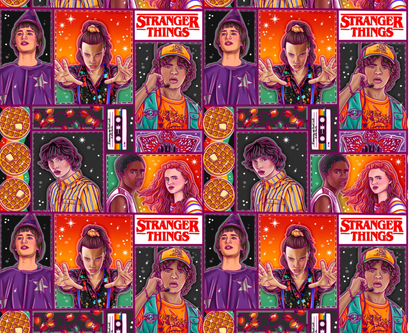 Ready to Ship! Adult-  Retro Kids Stranger Kids Bamboo Adult Joggers! ELEVEN, WAFFLES! Horror Nights!
