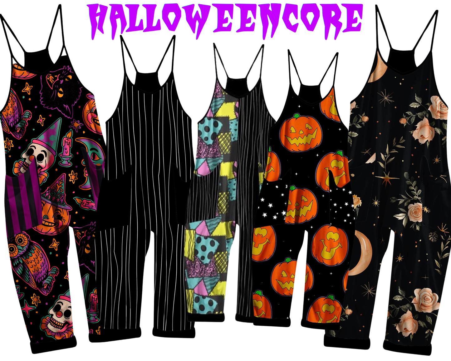 Kids+ Adult : Moody Mystic Floral BamBOO overalls! Magical Roses + Celestial + Floral! Moody Floral