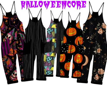 Kids+ Adult : Moody Mystic Floral BamBOO overalls! Magical Roses + Celestial + Floral! Moody Floral