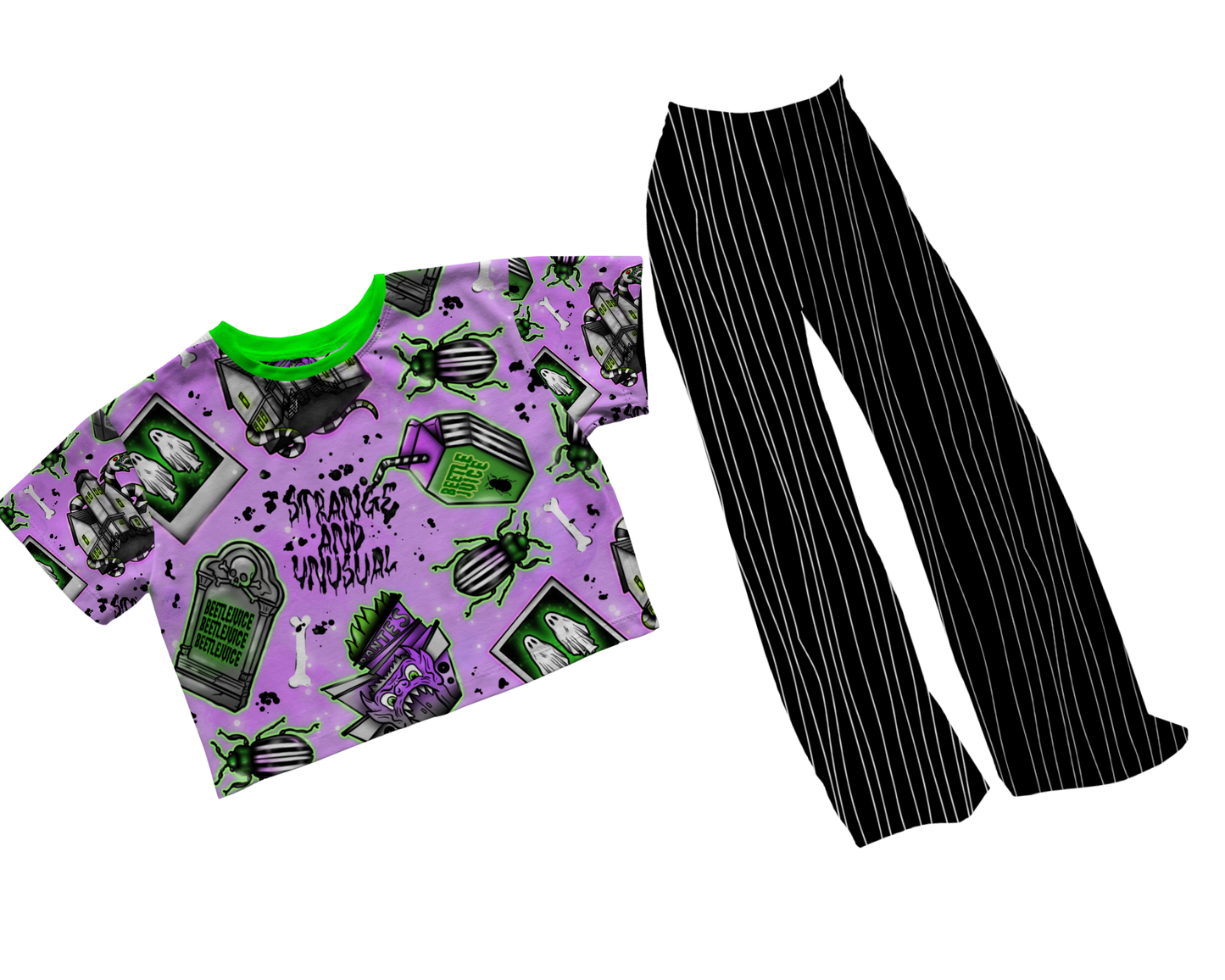 Adult+ Kids-- Beetle + Strange and Unusal BamBOO Boxy Shirt! Purple + Sandworm!