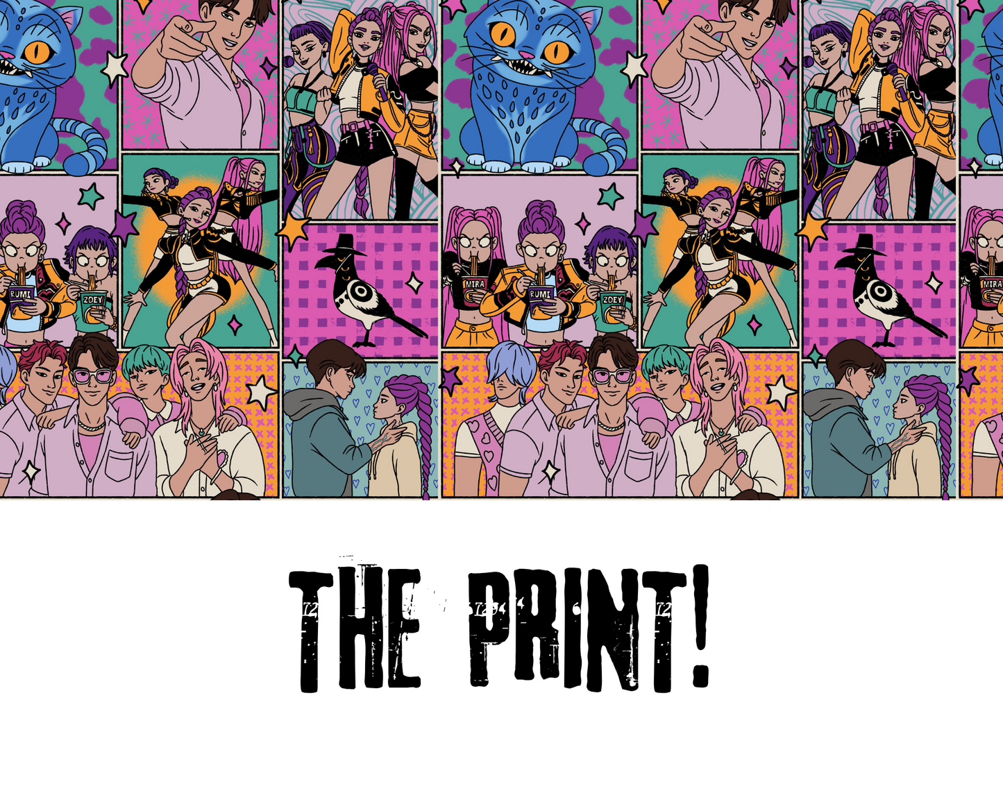 Ready to Ship --Adult Demon Hunters K pop Bamboo Modern Joggers! Amazing waistband!  HuntrixX PINK KPOP JOGGERS