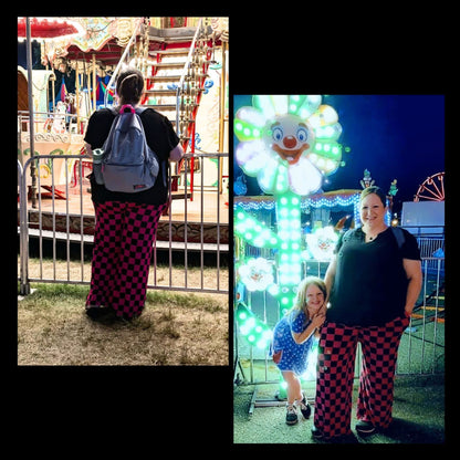 Adult: Goosybumps + Horrorland Spider Web Split Print Ghoulchella Pants! Wide Leg + 3 Inseams! Scary Stories!