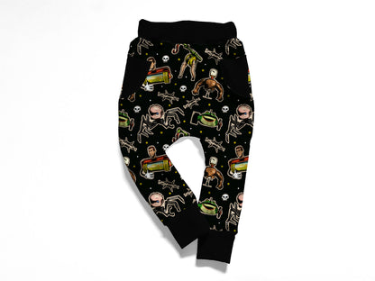 Ready to Ship! Kids- Sid's Toys Villain Story Black Joggers! Babyface!  Bamboo Blend! Villain Joggers
