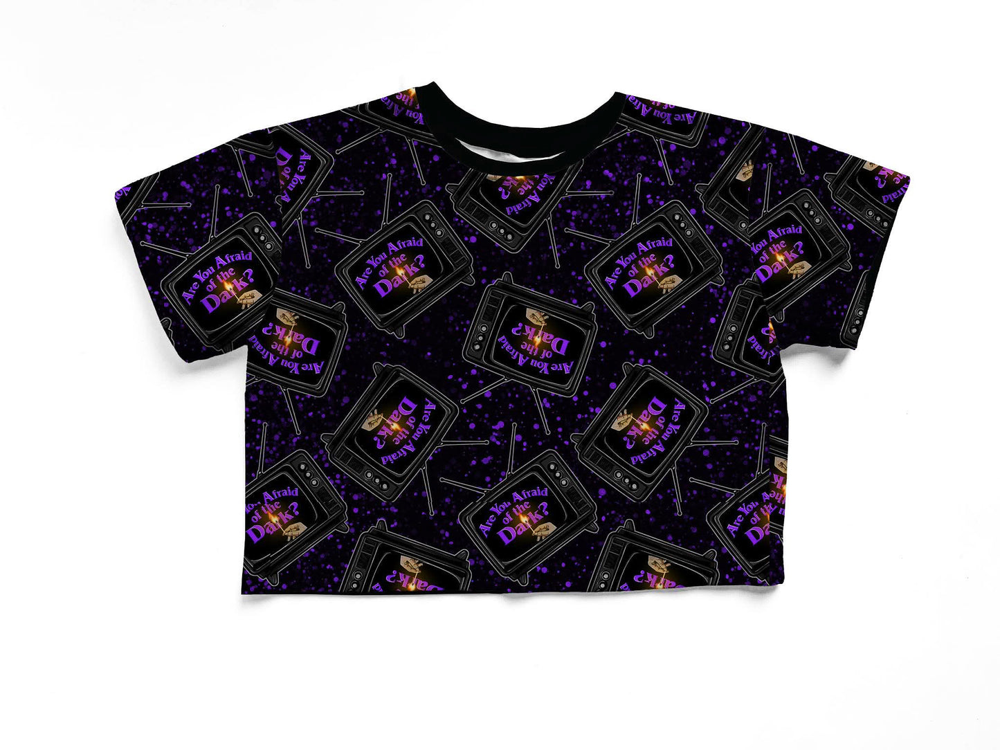 Adult + kids   - Oversized Midnight Society 90s Spooky stories Bamboo Boxy shirt! Are you Afraid of the dark Tshirt!