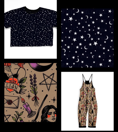 Ready to ship- Witchy Kids and Adult Bamboo Witchy Twirl Dress! Characters + Magical!